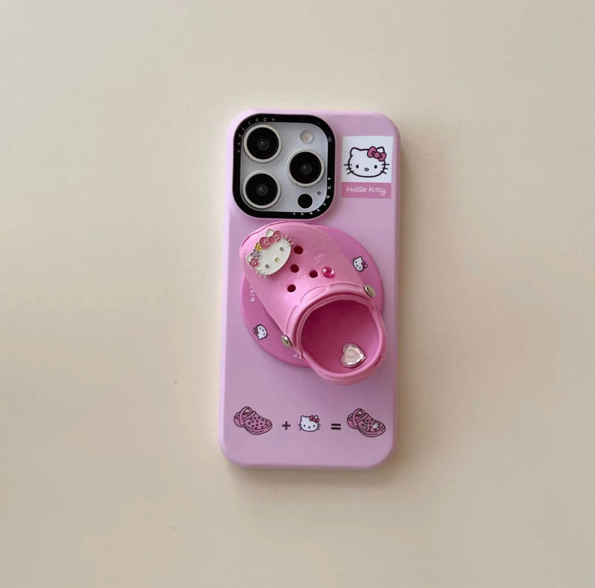 Hello Kitty Crocs-style shoe-shaped phone case