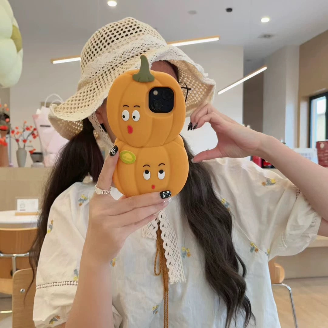 Halloween cartoon fun pumpkin phone case
