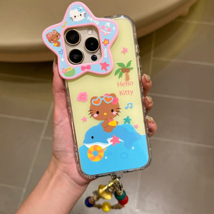 Cute Dolphin Kitty Cat Chain Phone Case