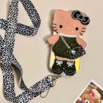 Cartoon sliding mirror Kitty phone case