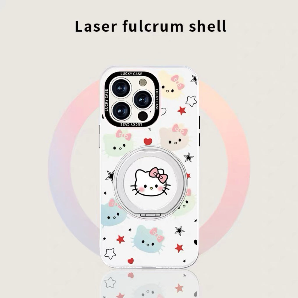 Gradient Kitty Magnetic Phone Case
