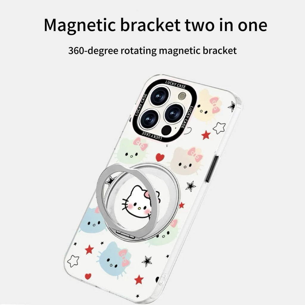 Gradient Kitty Magnetic Phone Case