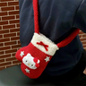 Red Plush Kitty Glove Crossbody Phone Bag