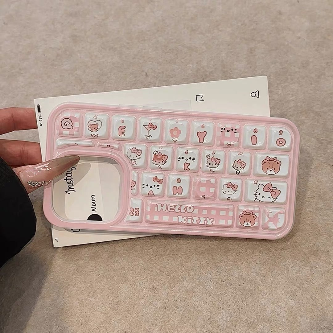 Kitty and Crayon Shin-chan niche keyboard phone case