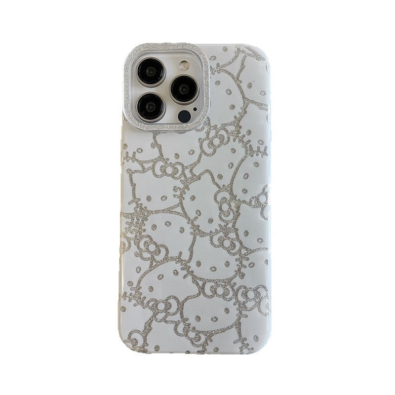 Cartoon Glitter Hello Kitty Phone Case