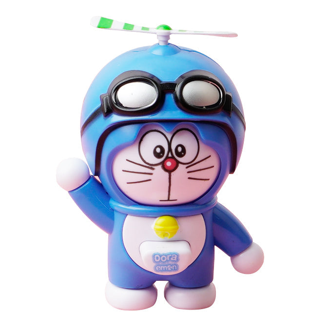 Doraemon press to change face doll pendant
