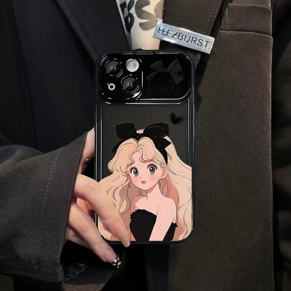 Premium Black Bow Girls Phone Case