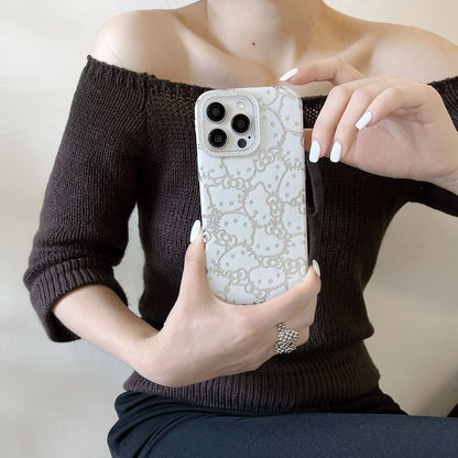 Cartoon Glitter Hello Kitty Phone Case