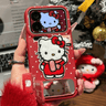 Textured TPU wine red New Year red embroidered phone case