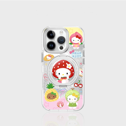 Kitty Magnetic Holder Phone Case with Wireless Charging