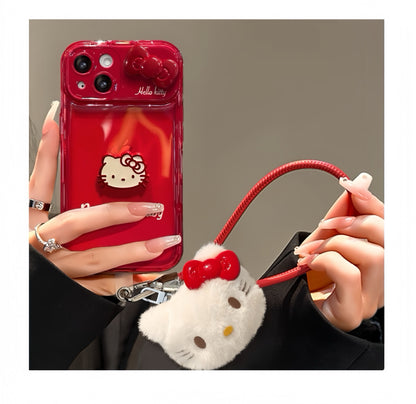 Red Kitten Flip Phone Case (with Mirror and Stand)