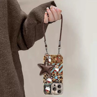 Leopard print Kitty phone case – Style 2