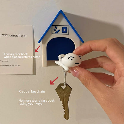 New Small White Keychain House Key Hanger Hook