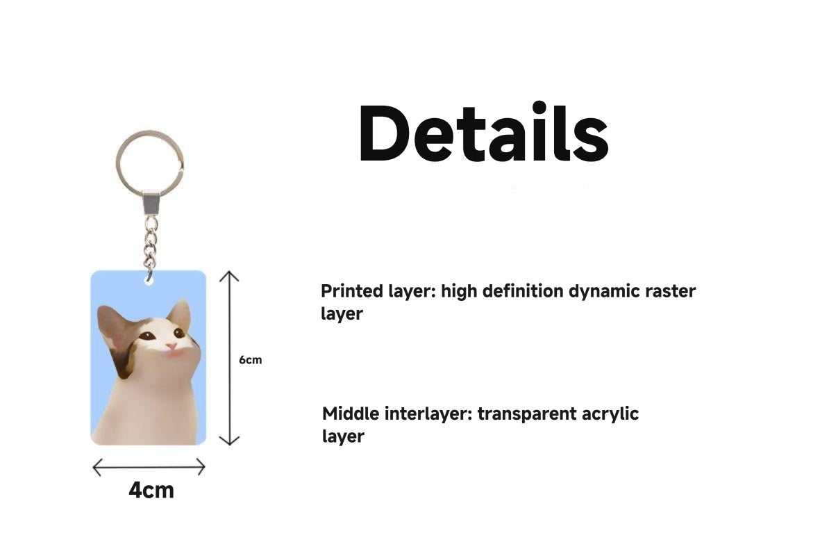 Cute Internet celebrity cat creative pendant