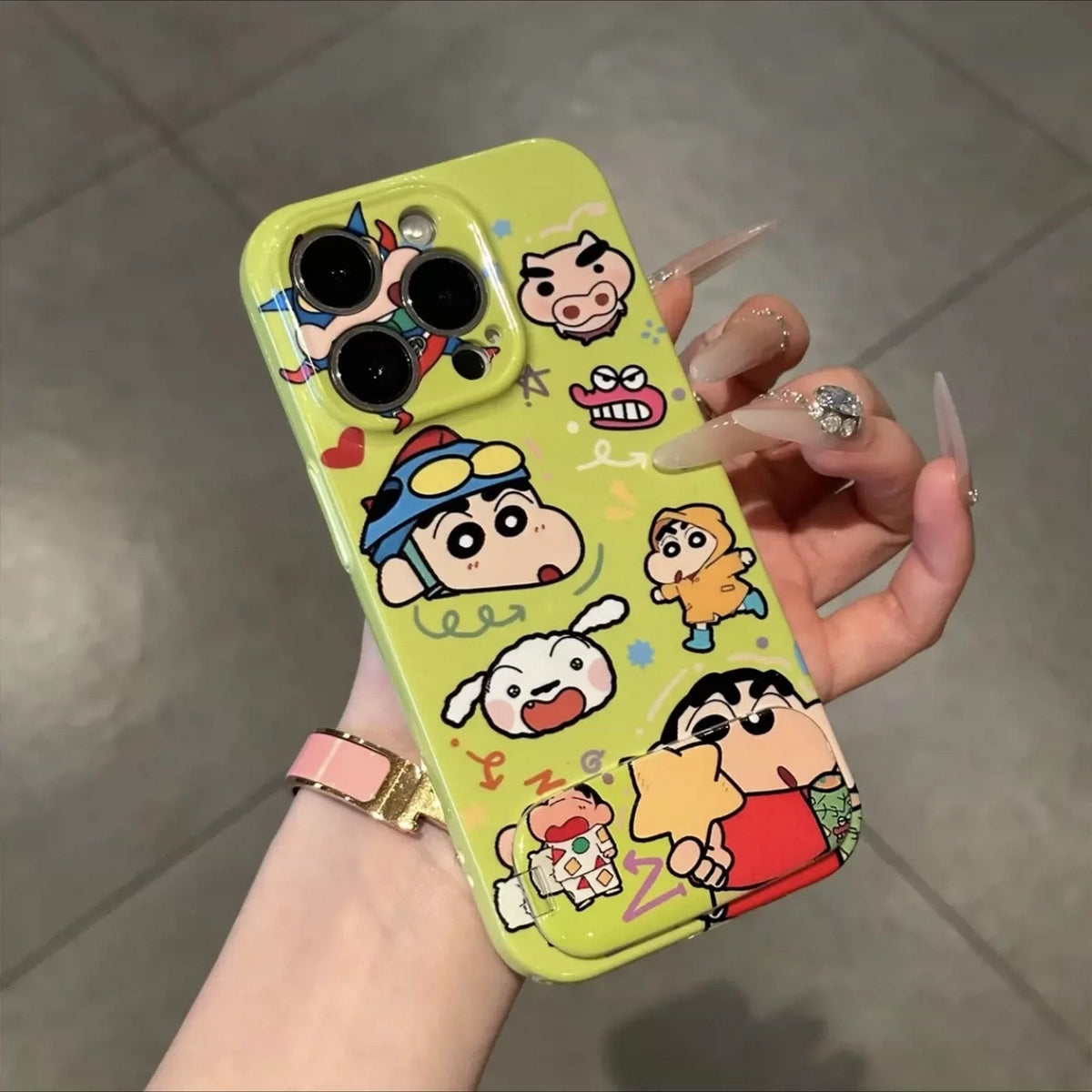 Crayon Shin-chan Portable Mirror Phone Case
