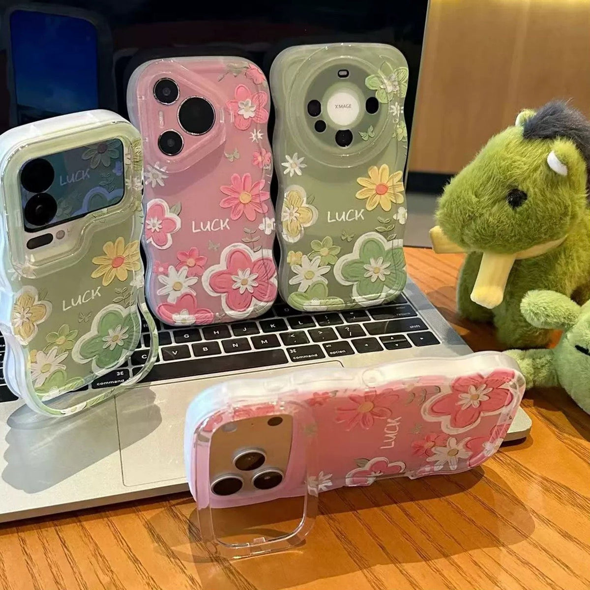Small Flower Double Stand Phone Case