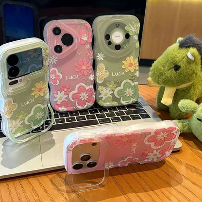 Small Flower Double Stand Phone Case