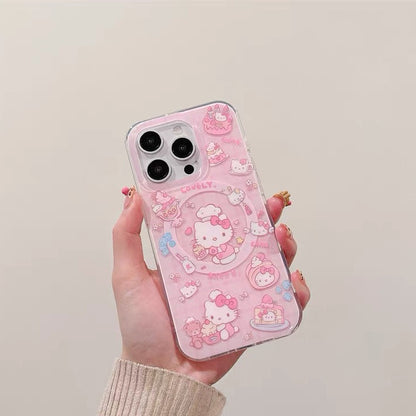Hello Kitty & Kuromi Magnetic Phone Case