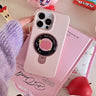 Creative Phone Case with Built-in Makeup Mirror and Stand