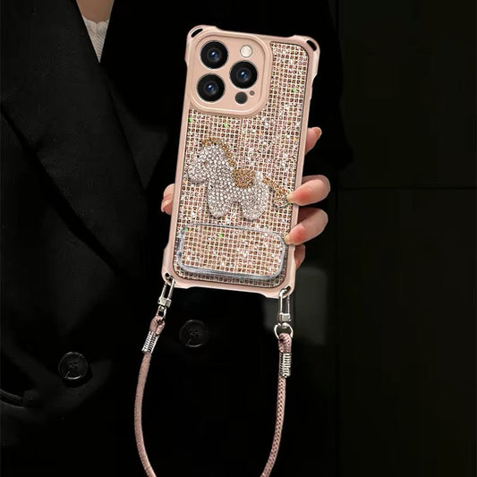 Sparkly Pony Portable Mirror Phone Case