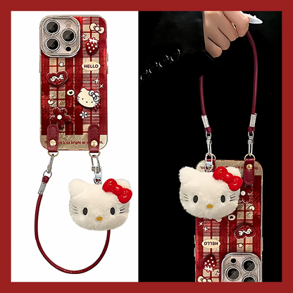 Cute red Hello Kitty phone case