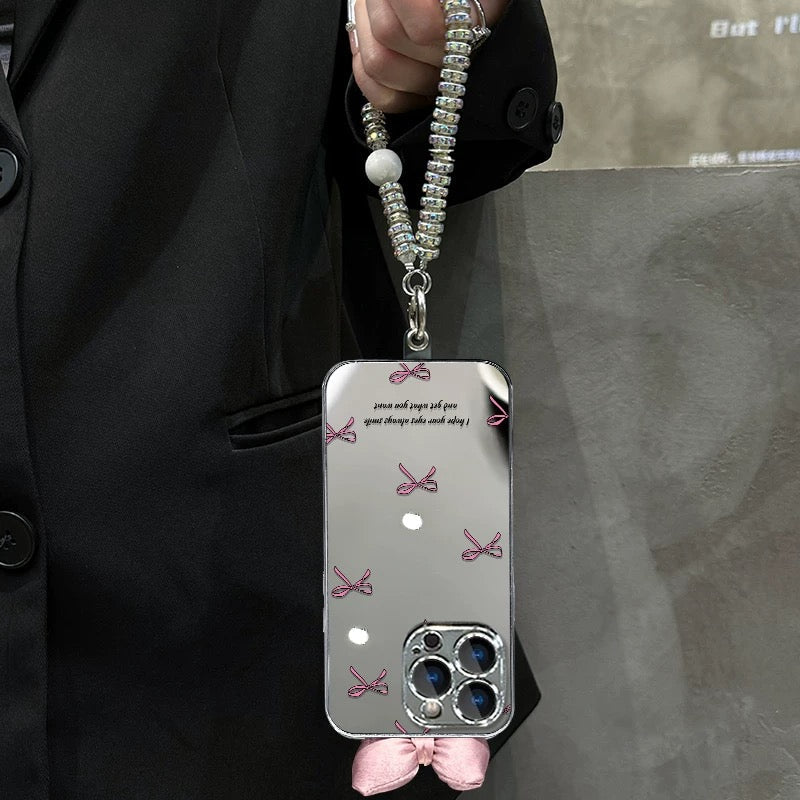 Mirror-Finish Bow Phone Case