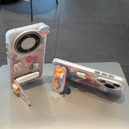3D Kitty Portable Mirror Phone Case