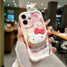 3D Kitty Portable Mirror and Stand Phone Case