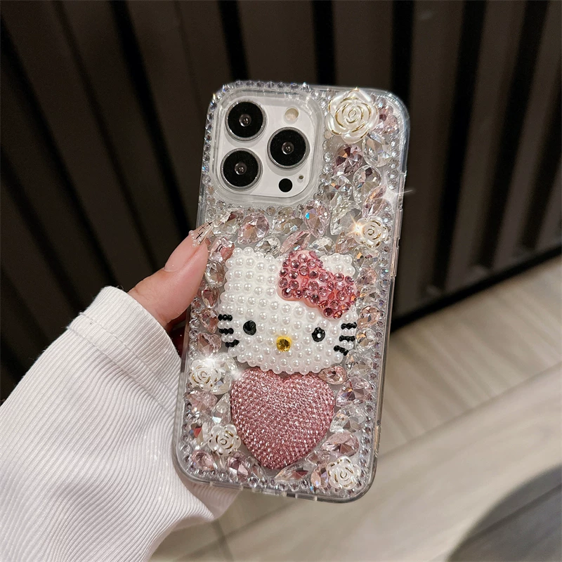 Heart-shaped diamond Kitty bag