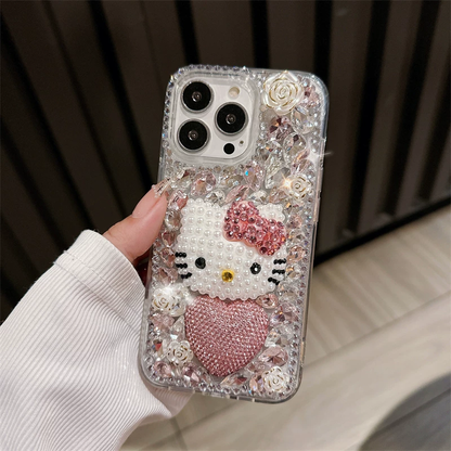Heart-shaped diamond Kitty bag