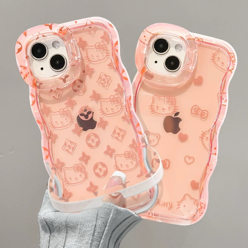 Invisible dual-stand Kitty cat phone case – Style 2