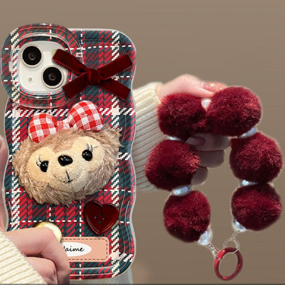 Bench Double Stand Plaid ShellieMay Doll Phone Case