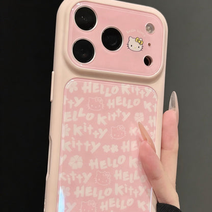 Kitty Cat Phone Case with All-Over English Text