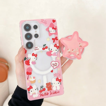 Android compatible Magnetic Bracket Phone Case