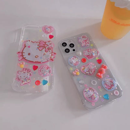 Compatible with Samsung"Quicksand Shaker" Kitty Phone Case
