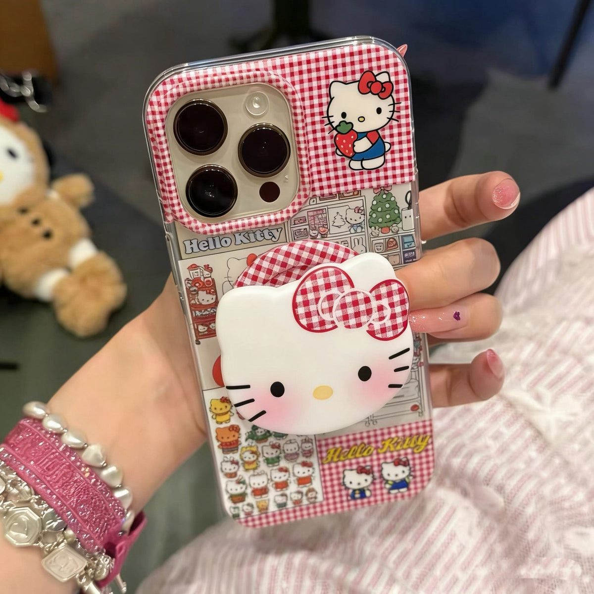 Compatible with Samsung Kitty Magnetic Stand Phone Case