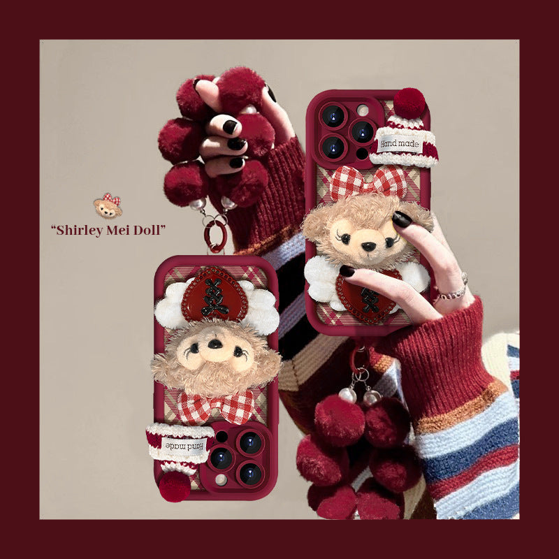 Burgundy ShellieMay Doll Phone Case