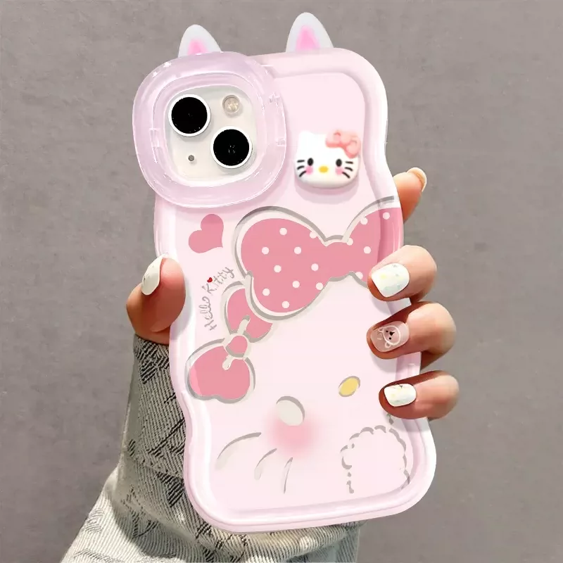 Pink heart Kitty phone case