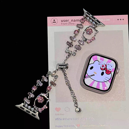 Sparkly  Kitty Apple Watch band