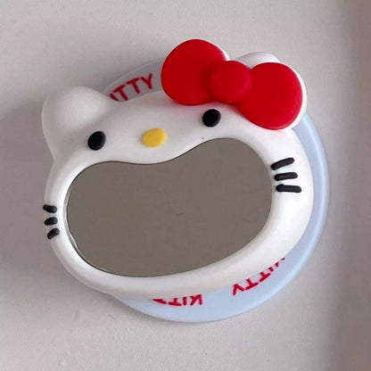 Mirror-Finish Hello Kitty Magnetic Stand Phone Case
