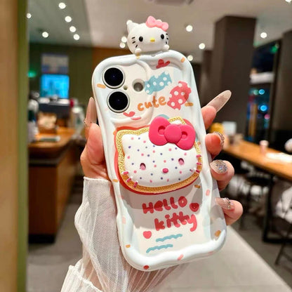 3D Kitty Portable Mirror and Stand Phone Case