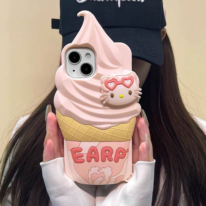 Ice Cream Kitty iPhone Case