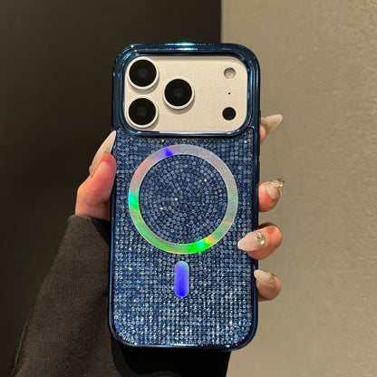 Premium Glitter & Rhinestone Magnetic Charging Phone Case